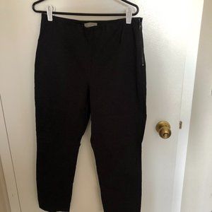 Black Everlane side zip stretch cotton pant